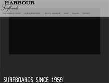 Tablet Screenshot of harboursurfboards.com